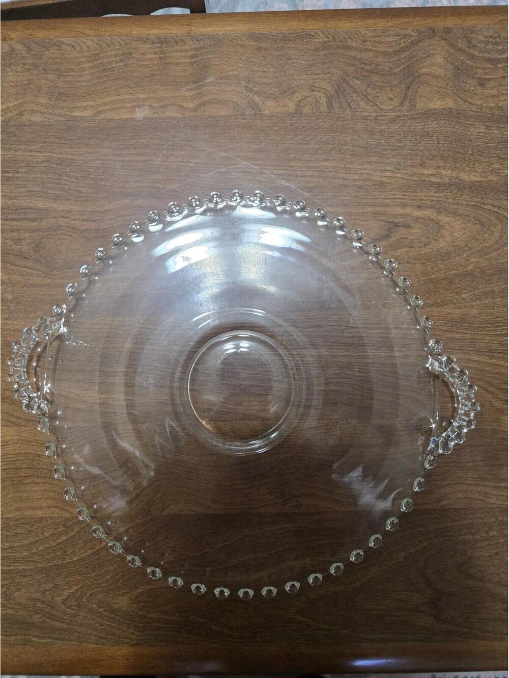Imperial Glass Candlewick Double-Handled Platter No. 400. [COPY]